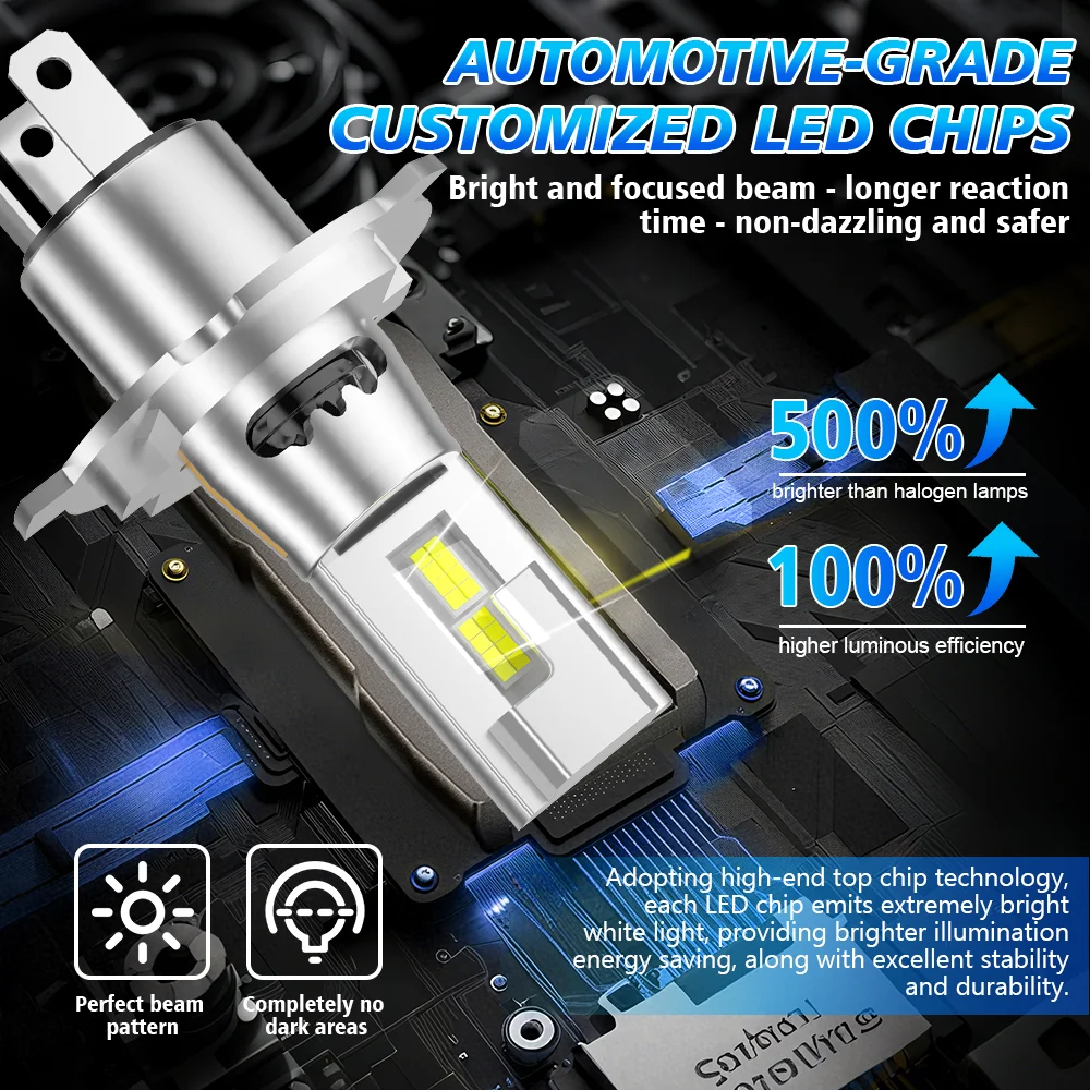 LED 헤드라이트 전구 CANBUS 30000LM 자동차 헤드램프 플러그앤플레이 현대 투싼 2004 2005 2006 2007 2008 2009용