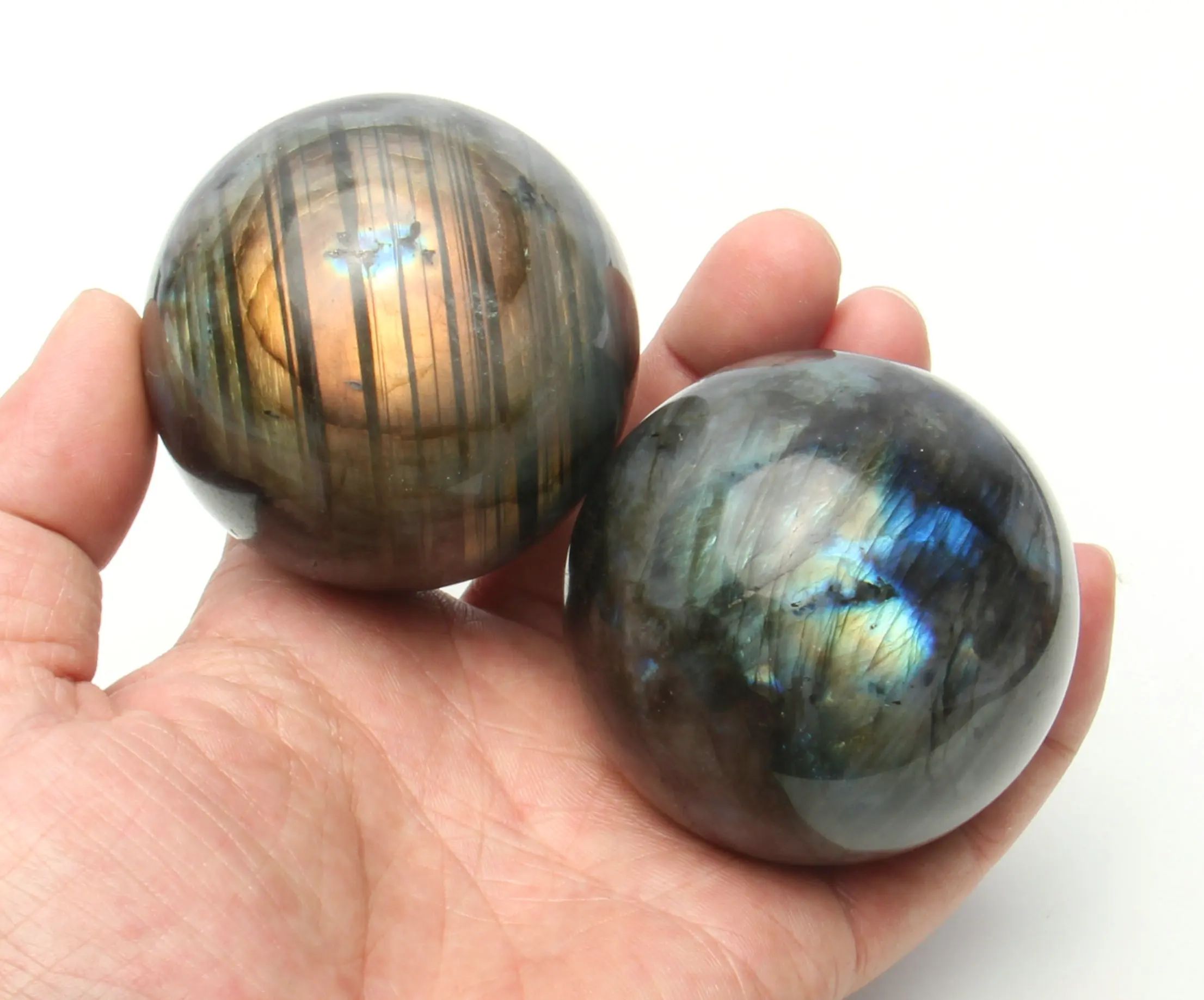 

1pc 55mm Natural Labradorite sphere Reiki ball random Crystal Quartz Healing Gemstones Energy Home Decorations Gift Room Decor