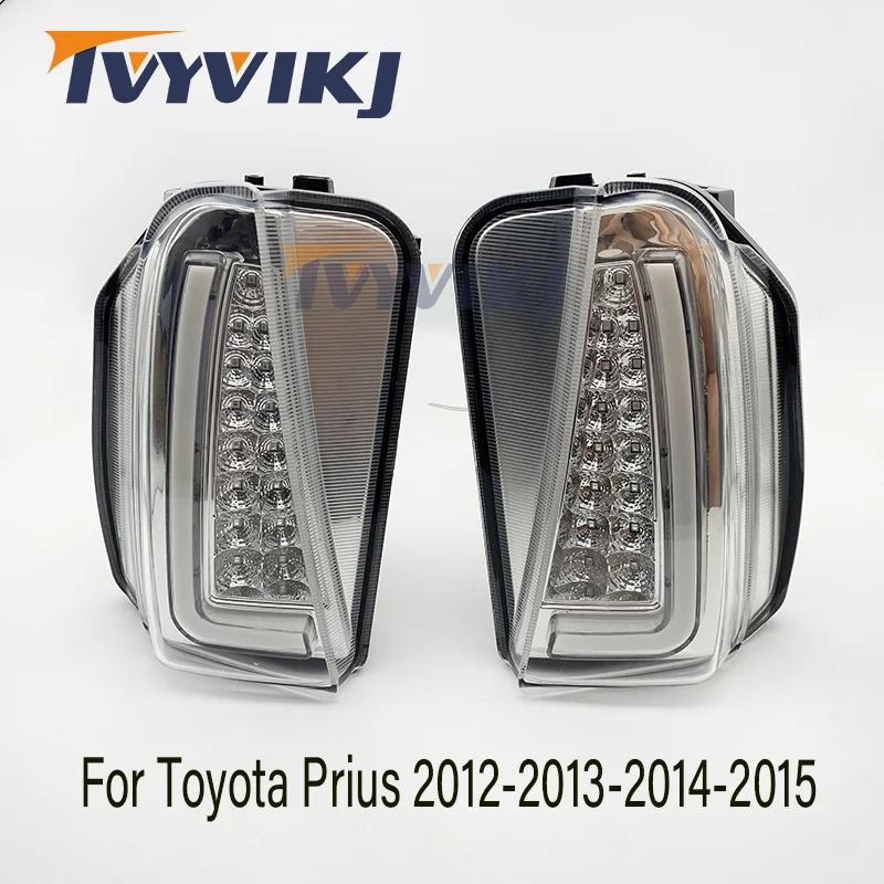 

2Pcs Car Flashing 1 Pair Suitable for Toyota Prius 2011-2012-2013-2014-2015 car LED daytime running lights turn signals