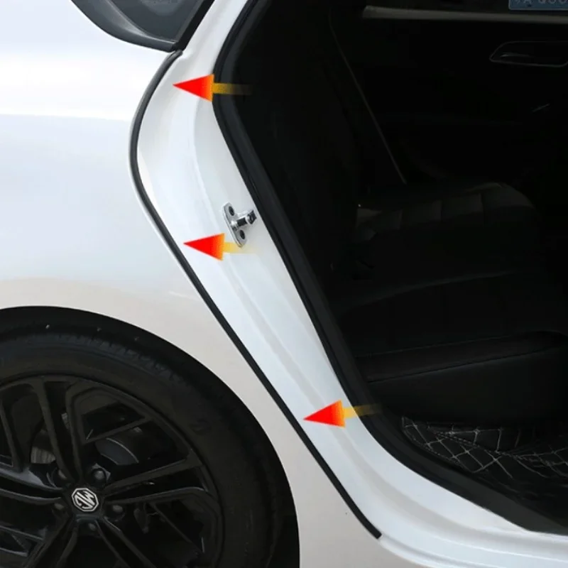 Car Door Seals Double-Layer Auto Weatherstrips Soundproof Waterproof Rubber Car Sealing Strip Universal For Door Trunk Hood