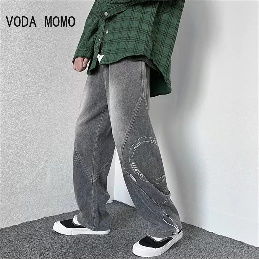 Pantaloni Jeans Da Uomo Casual Vintage Baggy Abbigliamento Pantaloni A Gamba Dritta Moda Coreana Uomo Streetwear Pop Harajuku Jeans Pantaloni