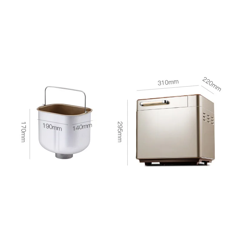 New Household Automatic Bread Maker Mixing and Fermenting Steamed Bread Machine Small Meat Floss Machine