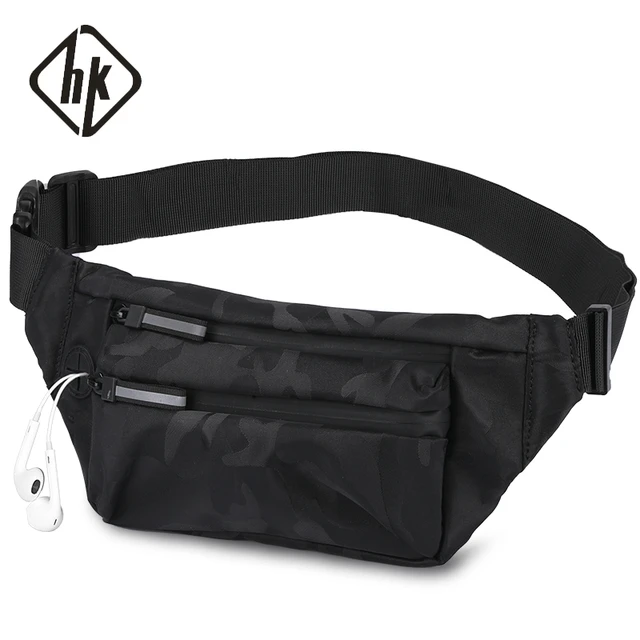 Fanny Pack Black Waterproof Money Belt Bag Men Purse Teenager's Wallet Belt  Fashion Bum Bag Travel Crossbody Chest Bags Unisex - Crossbody Bags -  AliExpress