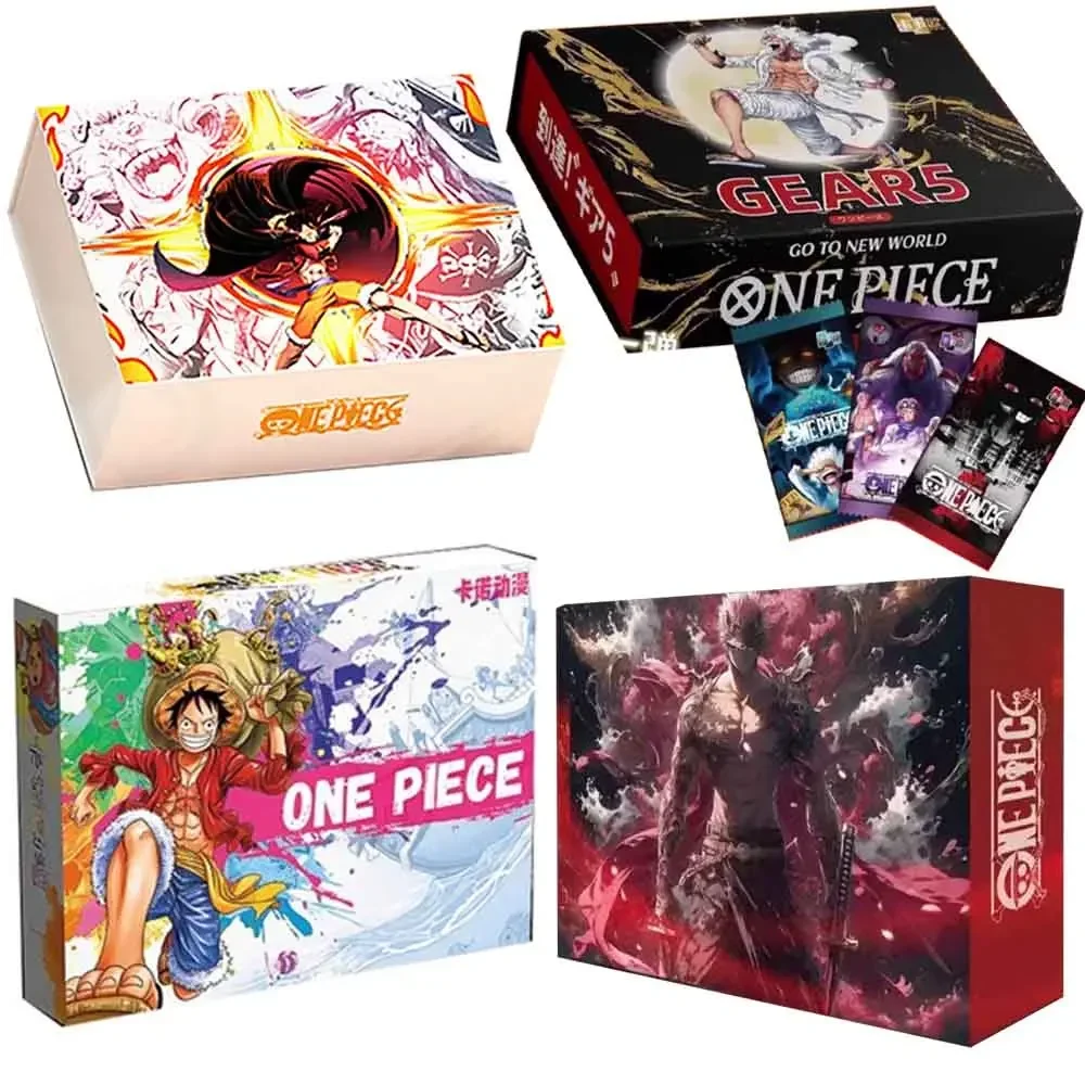 One Piece Card Gold Edition New World Adventure Collection Card Rufy Nami Zoro Boy Toy Gift Collection Card