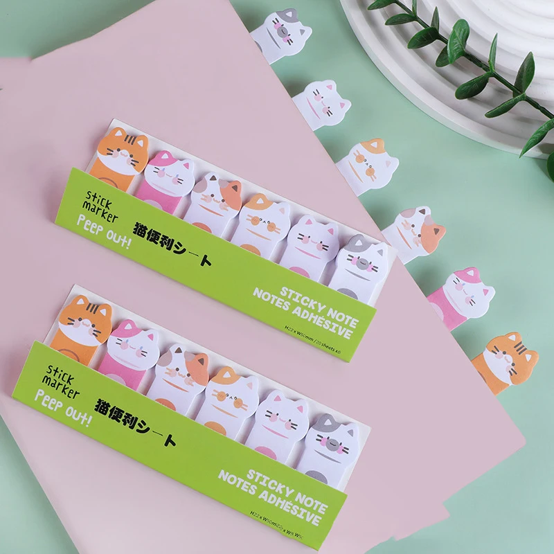 

30 pcs/lot Kawaii Cat Memo Pad Sticky Notes Cute N Times Stationery Label Notepad Bookmark Post School Supplies