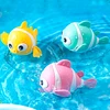 Bath Toys Cute Swimming Clown Fish Cartoon Animal Floating Wind Up Toys Shower Water Game Classic Clockwork Toys For Kids 1