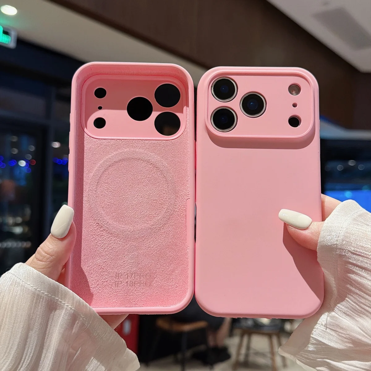 Premium Liquid Silicone MagSafe-Compatible Phone Case with Built-in Wireless Charging Magnet