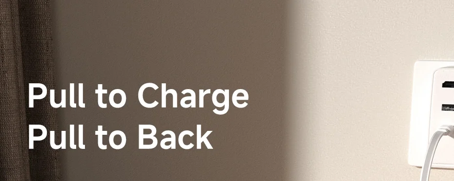 Unidirectional Retractable USB C Cable 100W Fast Charging