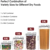 Kitchen Food Storage 7pcs-set Container BPA FREE Cereal Candy Storage Boxes Jar with 10stickers and Pen 2