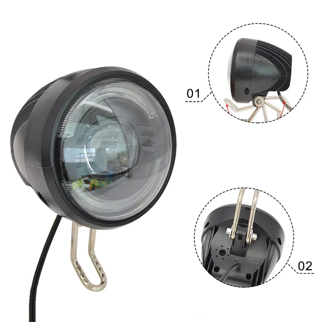 Tixqeaif Phares De Vélo Électrique 36 V 48 V De Vélo