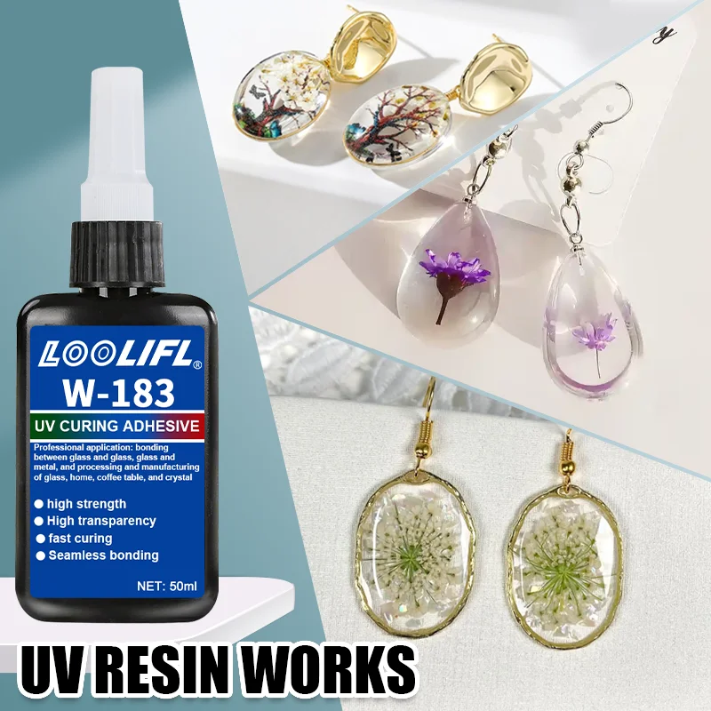 Colla Uv in resina epossidica 50-1000g creazione di gioielli fai da te