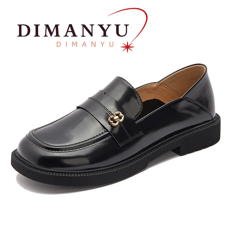 DIMANYU Women's Loafers Non-slip 2024 Spring New British Style Fashion Women's Flat Shoes Slip-on Female Shoes