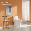 Compact One Piece Toilet with Comfort Chair Seat , Elongated Dual Flush 0.8/1.28 GPF and MAP 1000g, Standard White Toilet Bowl 2