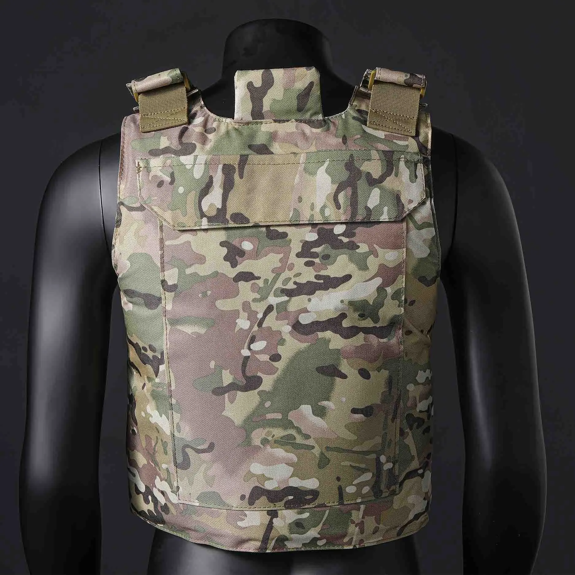 Black Outdoor Training Vest for Wilderness Adventure and Hunting