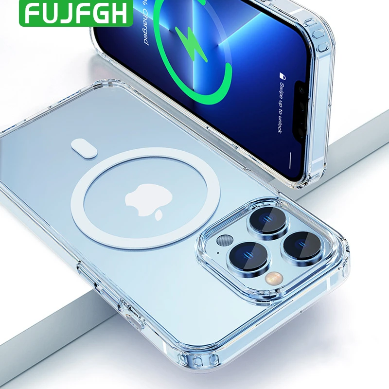 Original For Magsafe Wireless Charging Case For Iphone 12 11