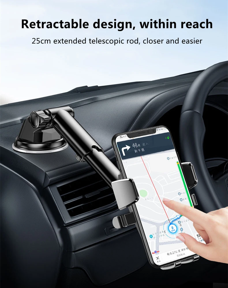 Sucker Car Phone Holder  Air Outlet Car Phone Bracket GPS Telefon Mobile Cell Support For iPhone Xiaomi Smartphone Stand