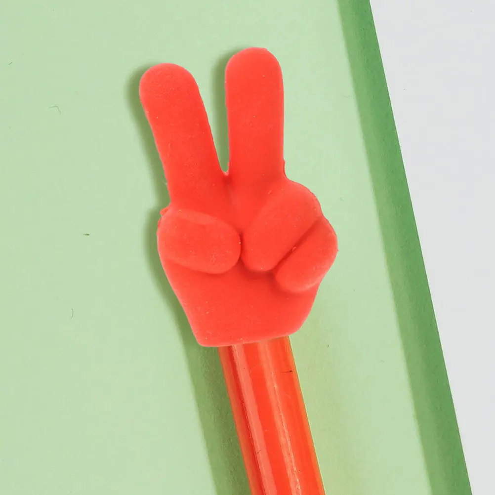 20Pcs 손가락 모양 지우개 재미있는 장 연필 지우개 학생용 대량 사무실 사용 학교 연필 지우개