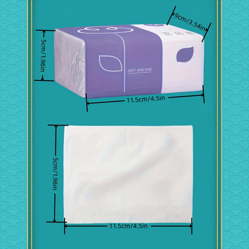 New In 6pcs Premium 4-Ply Tissues 240 Count Each Recyclable Paper Versatile for Facial Toilet Napkin Use Durable Absorbent
