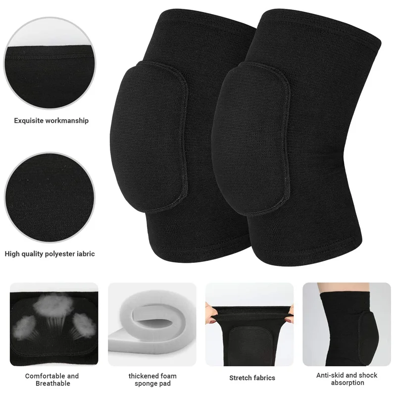 Ice hockey knee pads Ice Hockey Accessories Hockey Knee Pads for Volleyball Yoga Patella Brace Support EVA Kneepad Fitness Protector
