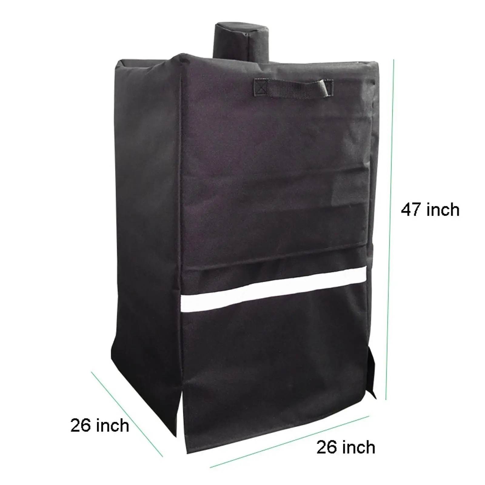 Vertical Smoker Cover Ventilation Oxford Cloth Breathable Accessories BBQ Grill Cover Protection for Outside Backyard Outdoor