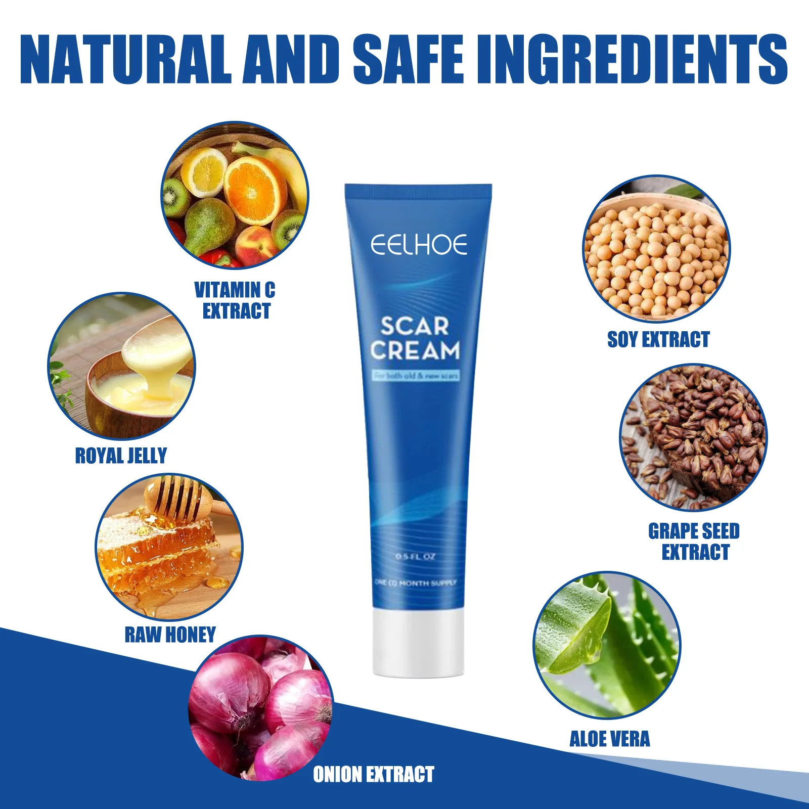 Scar Removal Cream Stretch Marks Burn Surgical Scar Repair Smoothing