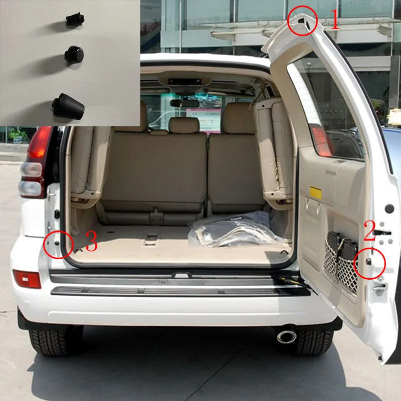 

Car Rear Trunk Tailgate Dampers buffer pad bump stop Shock Rubber For Toyota Land Cruiser Prado LC120 2003-2009 Car Accessory
