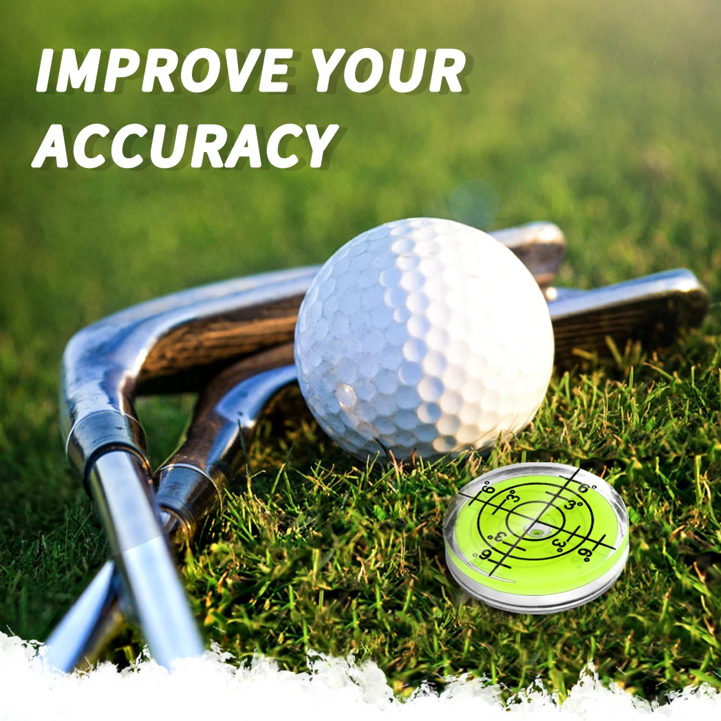 Caiton Magnetic Golf Hat Clip & Ball Marker with Precision Level Golf Putting Alignment Aid for Men and Women golf ball mark golf hat clip