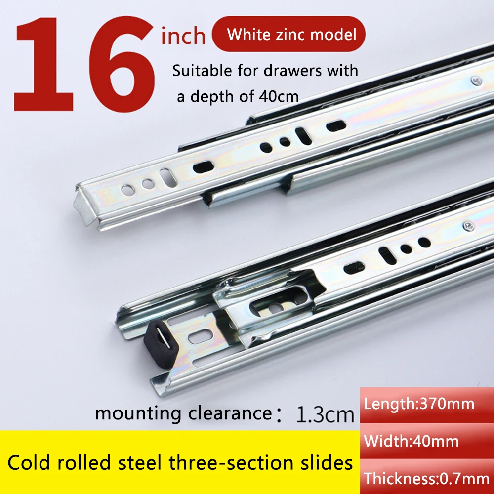 Glissières Tiroir à Extension Complète,SucceBuy Capacité Charge De 500 Lb Roulement A Billes Avec Verrouillage Rail Coulissant Lateral 18 A 60 Po 95962109