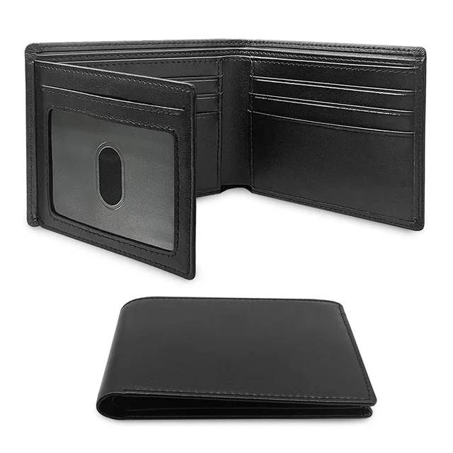 Slim Minimalist TriFold Wallet Carbon Fiber RFID Blocking Men's Wallet