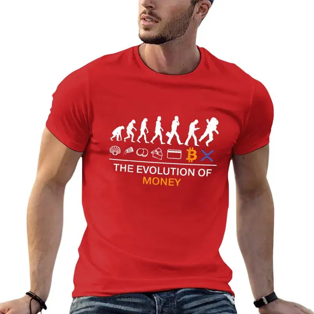 The Evolution Of Money Funny Crypto Bitcoin Ripple XRP To The Moon T-Shirt luxur - Picture 19 of 23