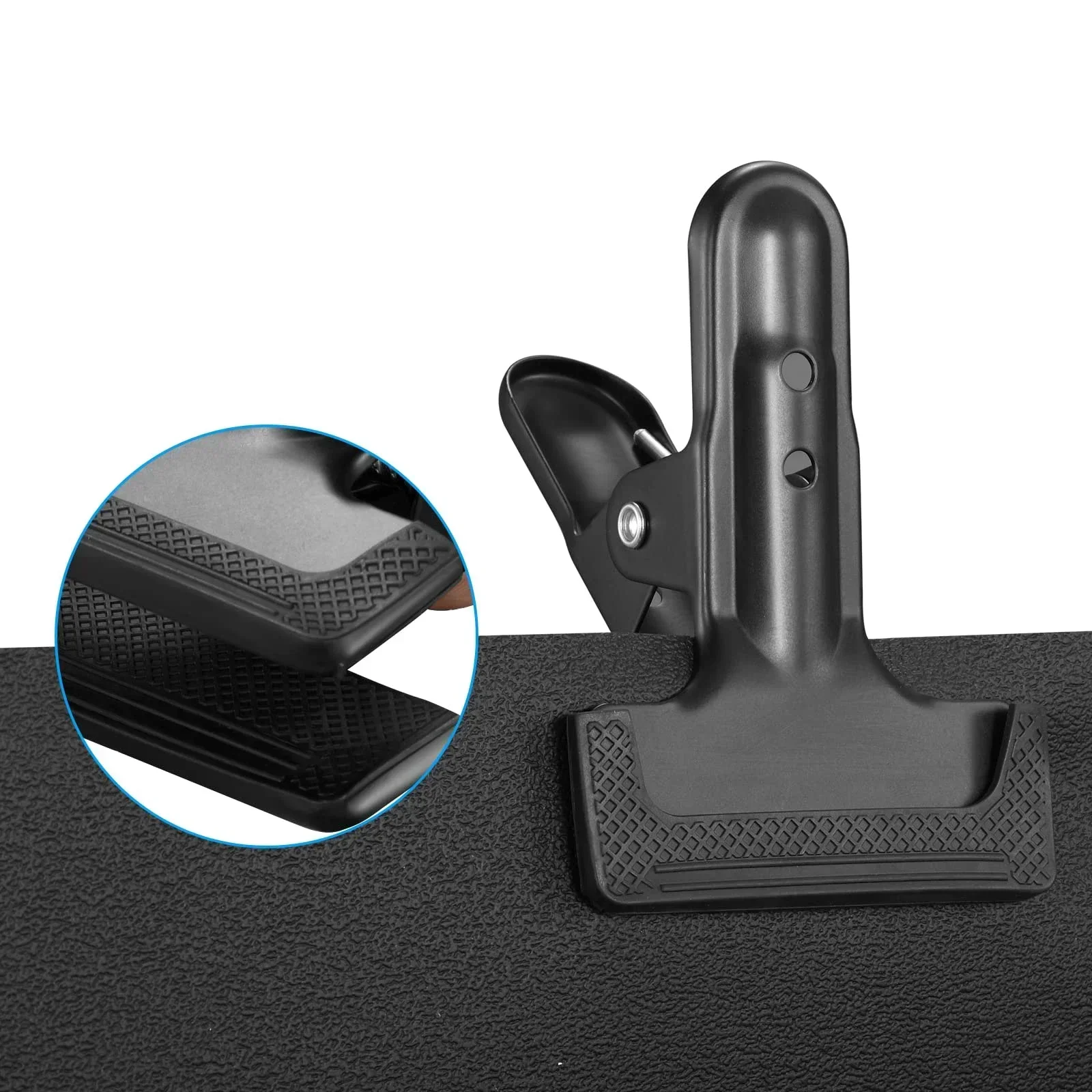 Photography Backdrop Clamps Heavy Duty Spring Metal Clip with Rubber Protective Sleeve for Studio Photography Backdrop Support Holder