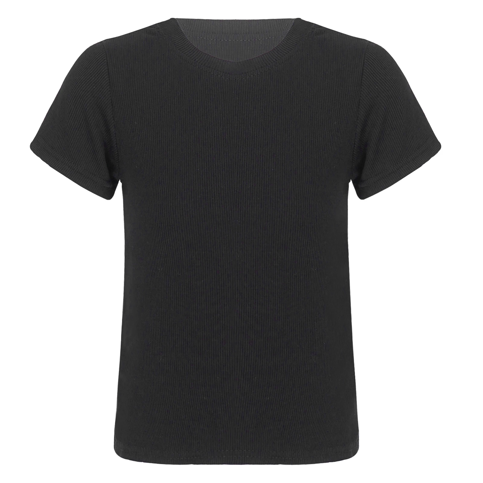 4 Colors Girls Summer Cool Quick Dry T-shirts Tennis Yoga T-shirt Tops Kids Short Sleeve Casual Stretchy Breathable Sporting Top