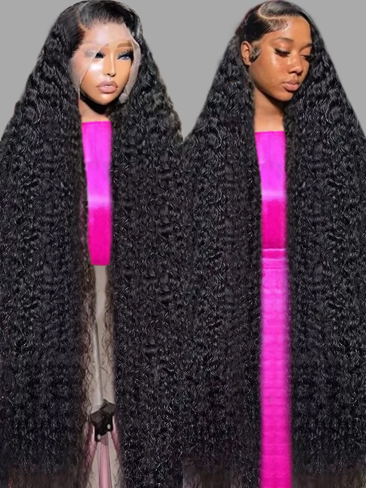 300 Density 13x6 Hd Loose Deep Wave Lace Frontal Wig Brazilian 40 Inch 13x4 360 Water Curly Lace Front Human Hair Wigs For Women human hair wigs