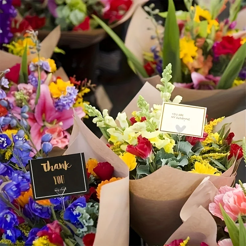 80 romantische herzförmige Blumenklammern aus Kunststoff – langlebig und charmant, geeignet für Blumendekoration, Hochzeiten, Valentinstag – Detail 9