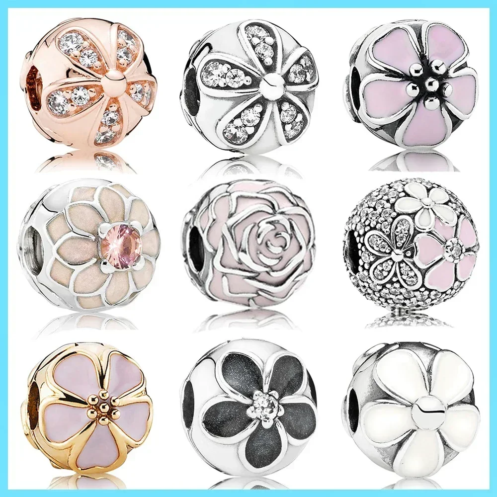 

Pan High Quality 1:1 925 Sterling Silver Charm Safety Clasp DIY Bracelet Lady Charm Free Shipping