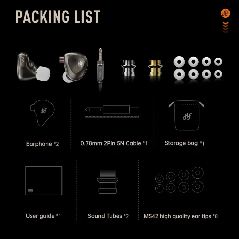 NF Audio RA15 Earphones 1DD Dynamic Driver In-Ear Headphones Hi-Fi Audio IEMs dual Magnetic Circuit Double Cavity Hidizs