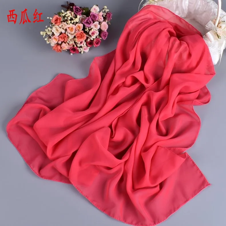 women's long chiffon scarf