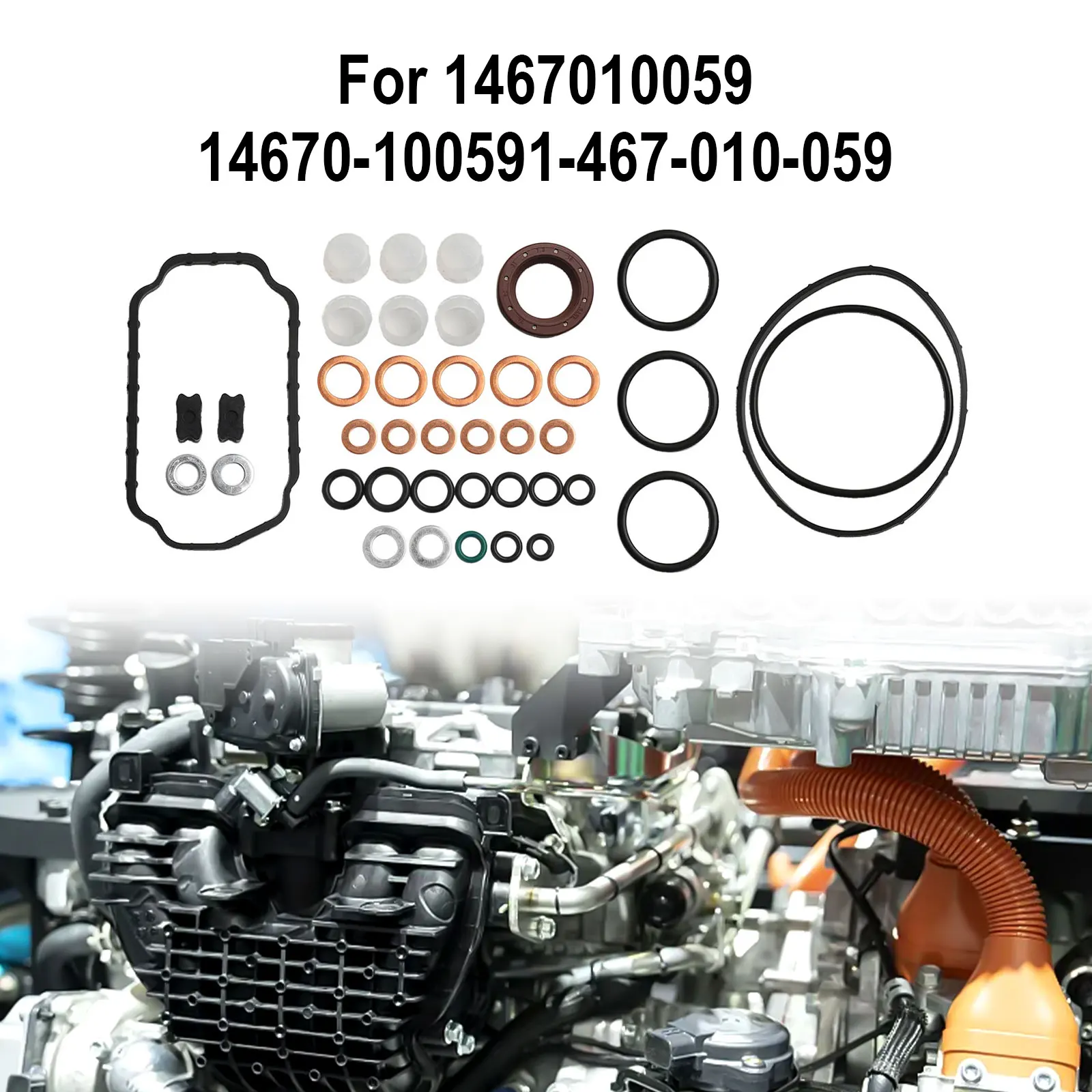 12V 2500 3500 Kit 1467010059 Repair Kit For Engine Maintenance Metal + Rubber Material Stable Performance For 1-467-010-059