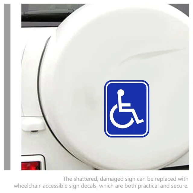 Disabled Wheelchair Sticker Set 4