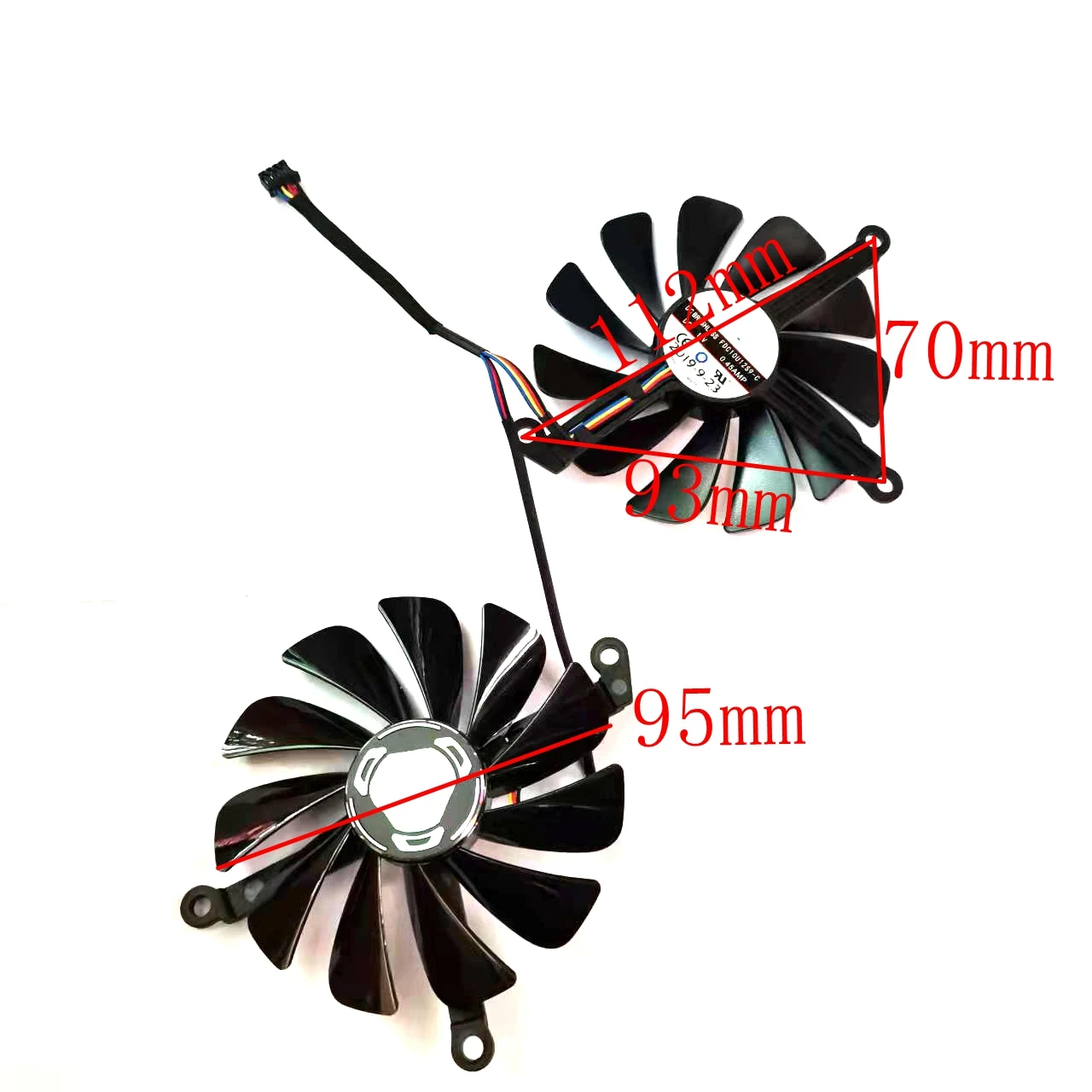 

Оригинальный Новый FDC10U12S9-C 2 шт./лот для XFX Radeon RX 5700 8 Гб DD Ultra Radeon RX 5700 XT 8 Гб THICC II Ultra вентилятор графической карты