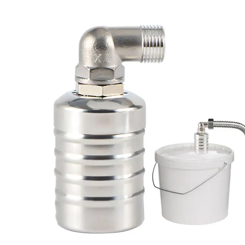 

Поплавковый клапан для резервуара для воды, автоматический контроллер уровня воды, поплавковый шаровой клапан для воды, не требуется электричество, встроенный фильтр