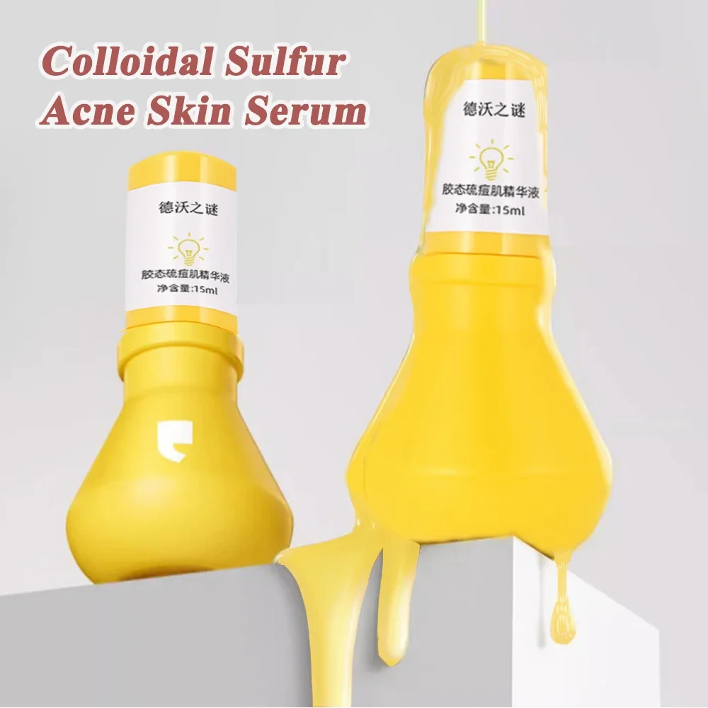 Colloidal Sulfur Acne Skin Serum Anti Aging Face Whitening Moisturize Serum Hyaluronic Facial Skin Care Beauty Health Makeup