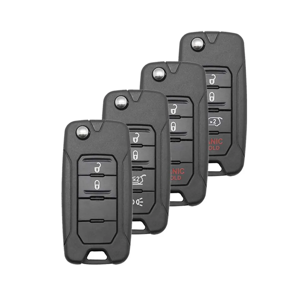 Car Key Shell Key Shell 2/3/4 Buttons Remote Flip Key Shell Remote Car Key Shell SIP22 Blade AKJPF For Jeep Renegade Compass Patriot Liberty