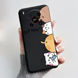 Aesthetic Cute Cat Soft Silicone Black TPU Protective Phone Case Cover for ZTE Nubia V70 Max (HEI - TPU401)