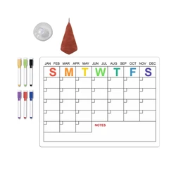 Magnetic Whiteboard Calendar for Fridge, Magnetic Calendar Weekly Planner DropShipping