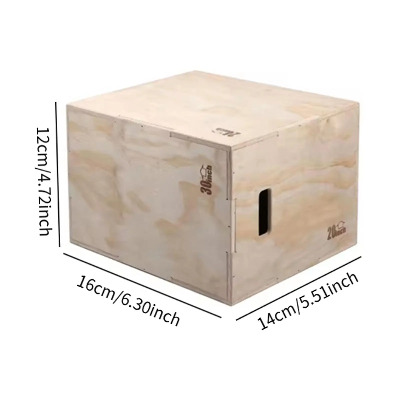 Wooden Plyometric Box Exercise Equipment for Jumping Squats Workout
