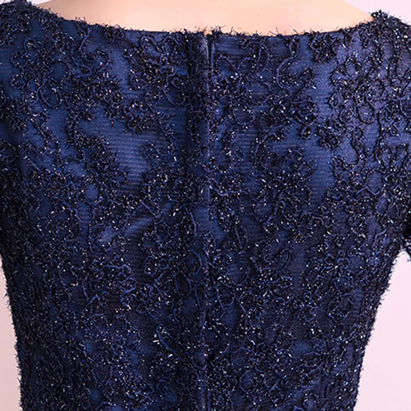NEW 2024 LONG FORMAL EVENING DRESSES ELEGANT LACE SATIN NAVY BLUE VESTIDOS WOMEN PARTY GOWN vestido de festa Banquet