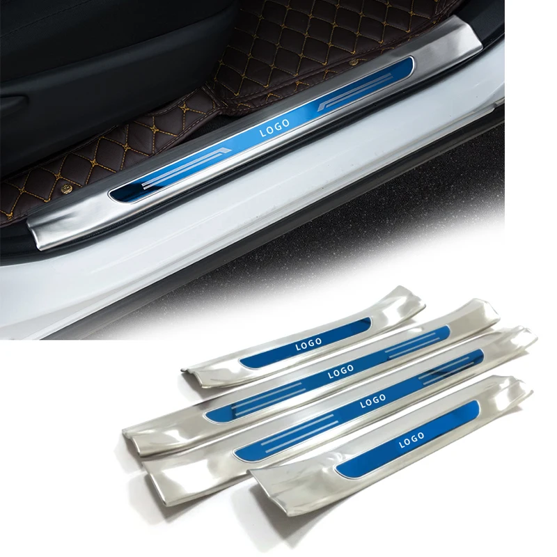BLNETU Strisce Protezione Porta Bagagliaio Protezione Bagagliaio in Acciaio Inossidabile Parafango Acciaio Inossidabile per Toyota RAV4 2013-2016 XA40 Protezione Paraurti Posteriore