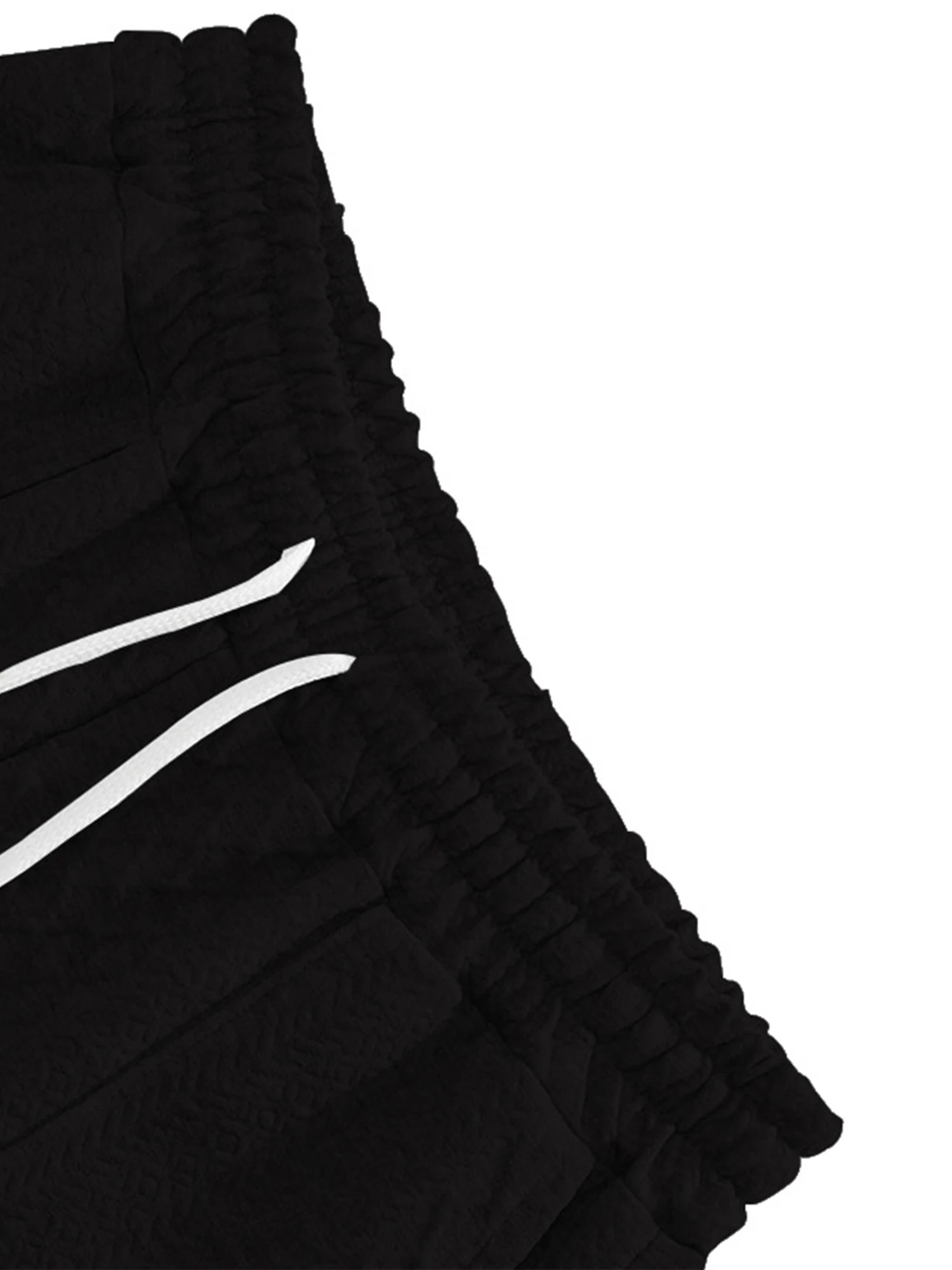 Men s Lightweight Summer Shorts with Drawstring Waist and Pockets Comfortable Solid Color Casual Joggers for Street Style