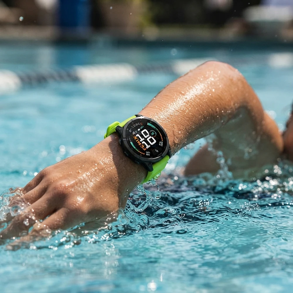 Waterproof Silicone Sport Band - Soft QuickFit Replacement Strap